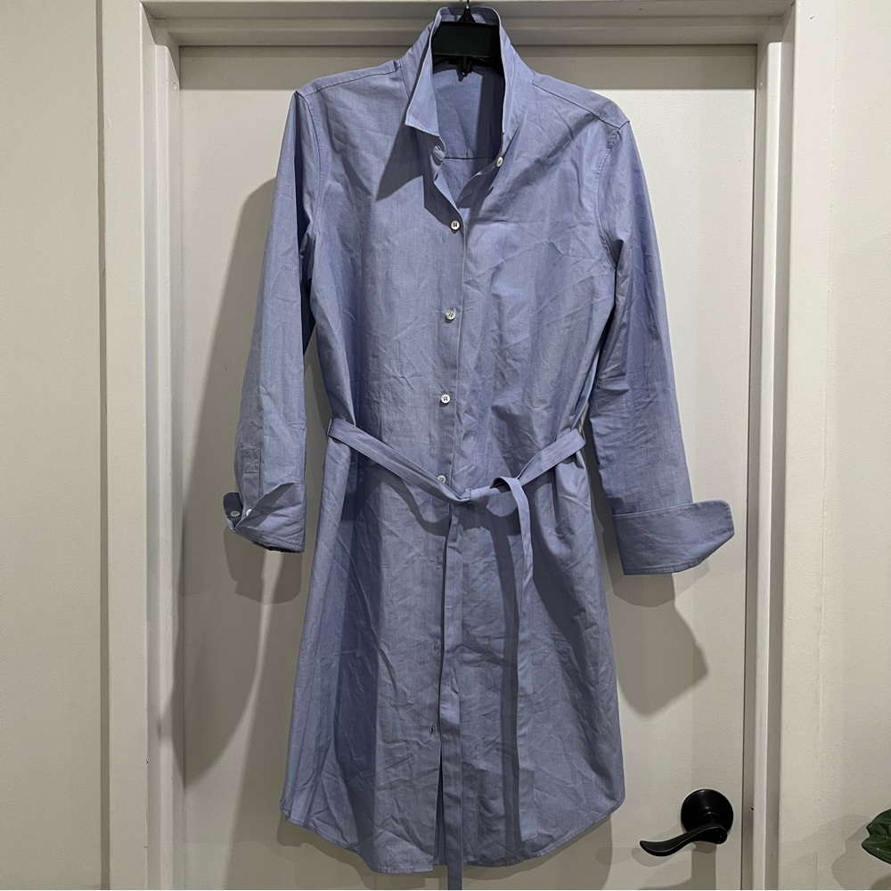 Theory Light Blue Shirt Dress